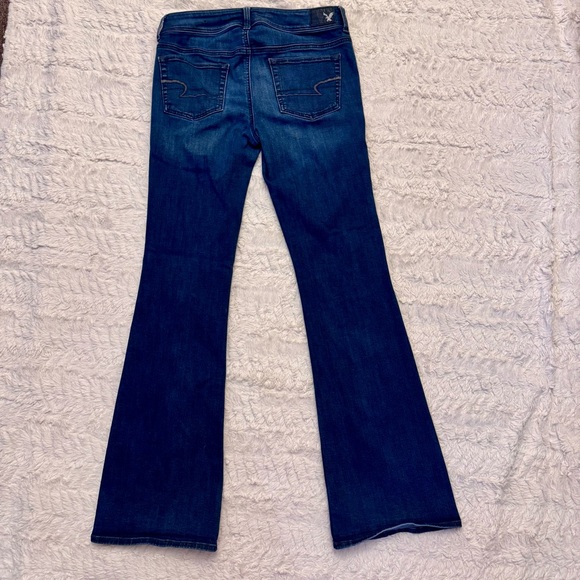 American Eagle Kick Boot Jeans | Dark Wash | Size 10 Long - Picture 2 of 7